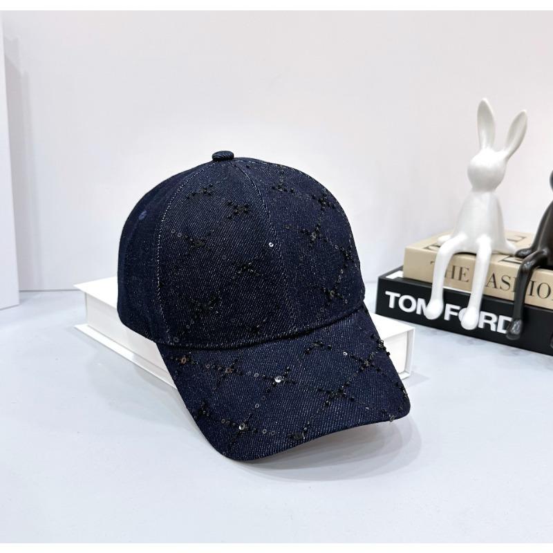 

Высококачественная клетчатая джинсовая модная универсальная панама с пайетками и бисером женская солнцезащитная новая