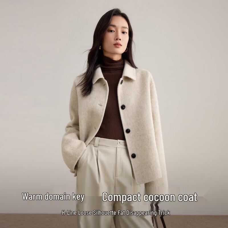 

Women s Wool Blend Double-Sided Winter Coat XL