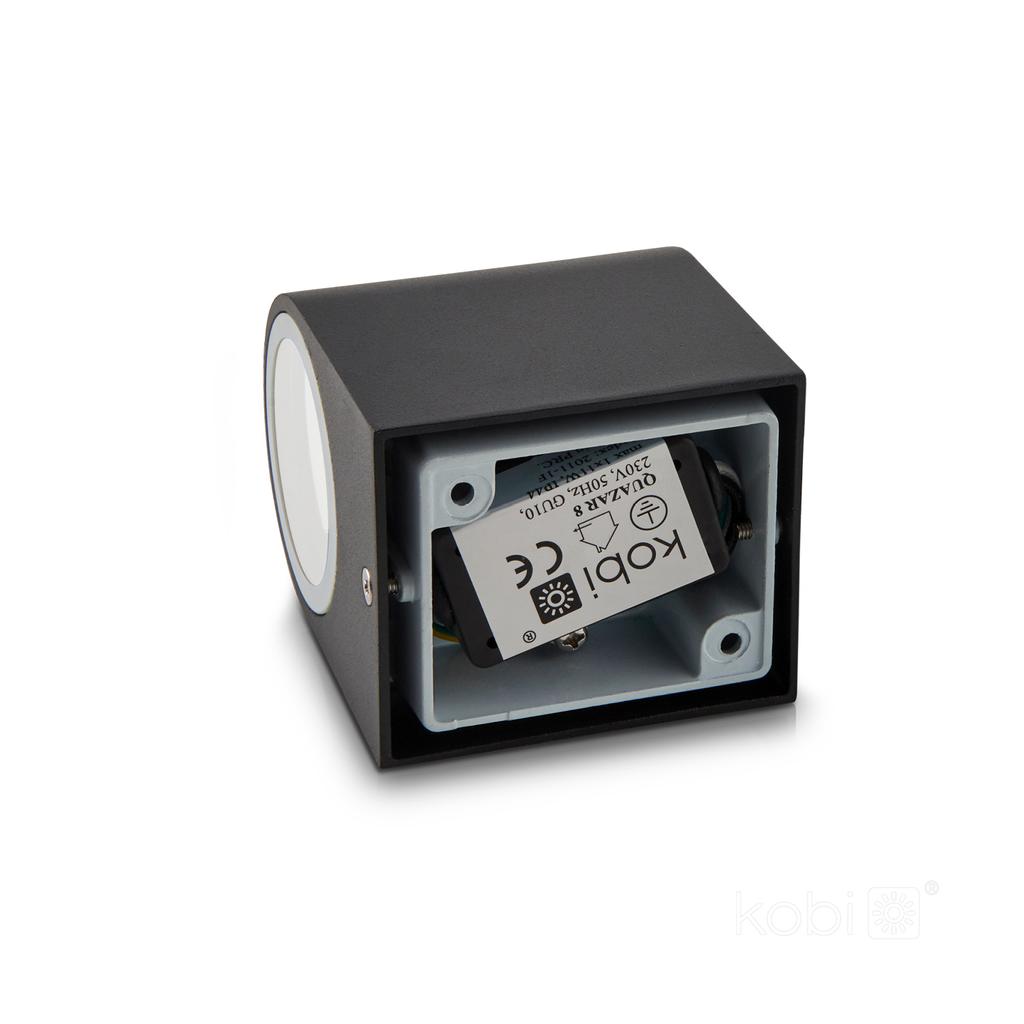 Wall lamp GU10 IP44 black