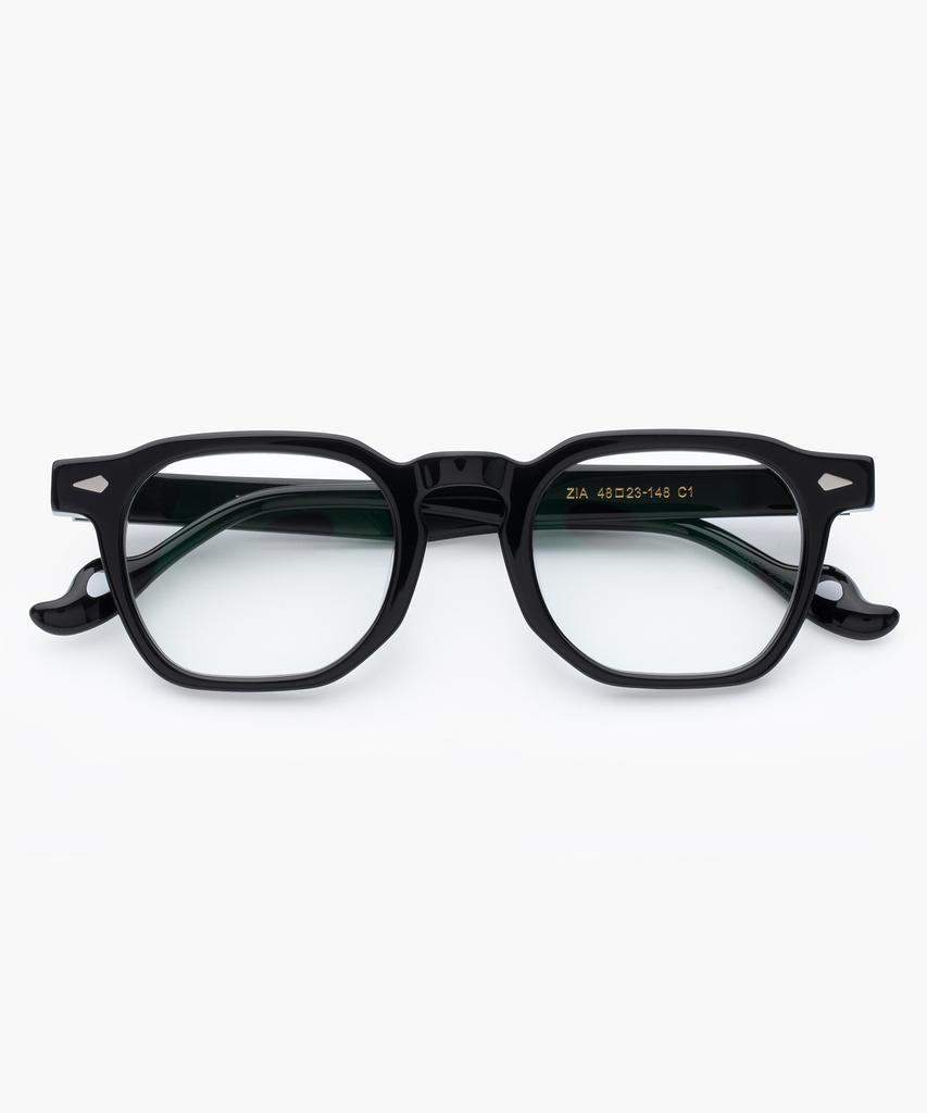 Likkeullou Rc Acetate Zia Blue Light Glasses Black