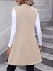 2025 Autumn/Winter Elegant Wool Sleeveless Vest Coat