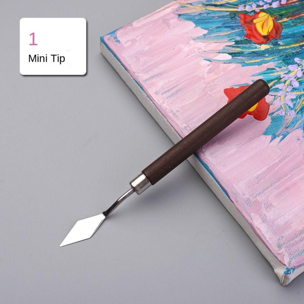 Palette Color Mixing Scraper Stainless Steel Palette Spatula Art Painting Scraper  Student