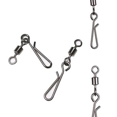 Size 2# To 10# Rolling Swivel Fishing Snap Connector with Pin Bearing Barrel  Heavy Duty Ball