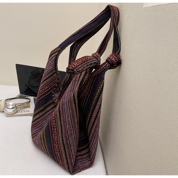 Retro Ethnic Canvas Shoulder Crossbody Bag - Large Capacity Backpack Handbag (2025)