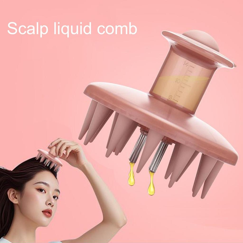 Handheld Scalp Massage Brush Scalp Applicator Scalp Massage Comb Portable Scalp Applicator Liquid Guide Comb Scalp Care Tools