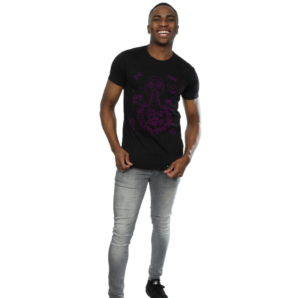 Rick And Morty Mens Space Puke T-Shirt