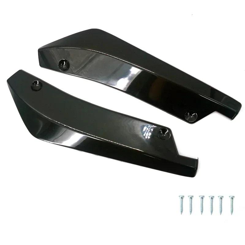 Pair Universal Car Front Rear Bumper Strip Lip Spoiler Diffuser Splitter Scratch Protector 44.5cm Winglets Side Skirt Extension