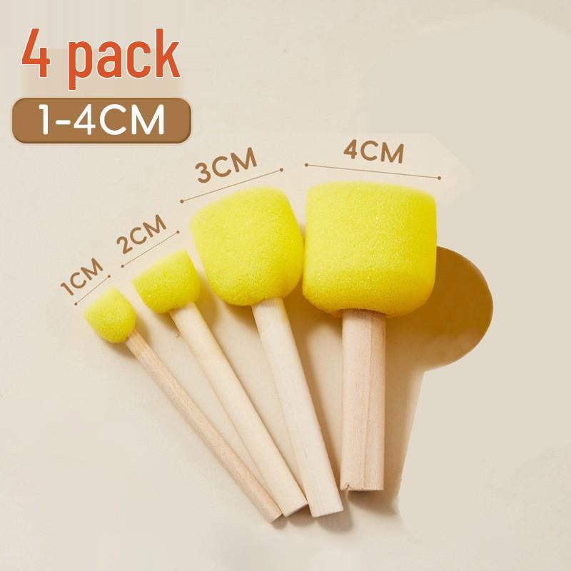 Kid's Sponge Stamp Ink Pad and Roller Set for Painting and Drawing