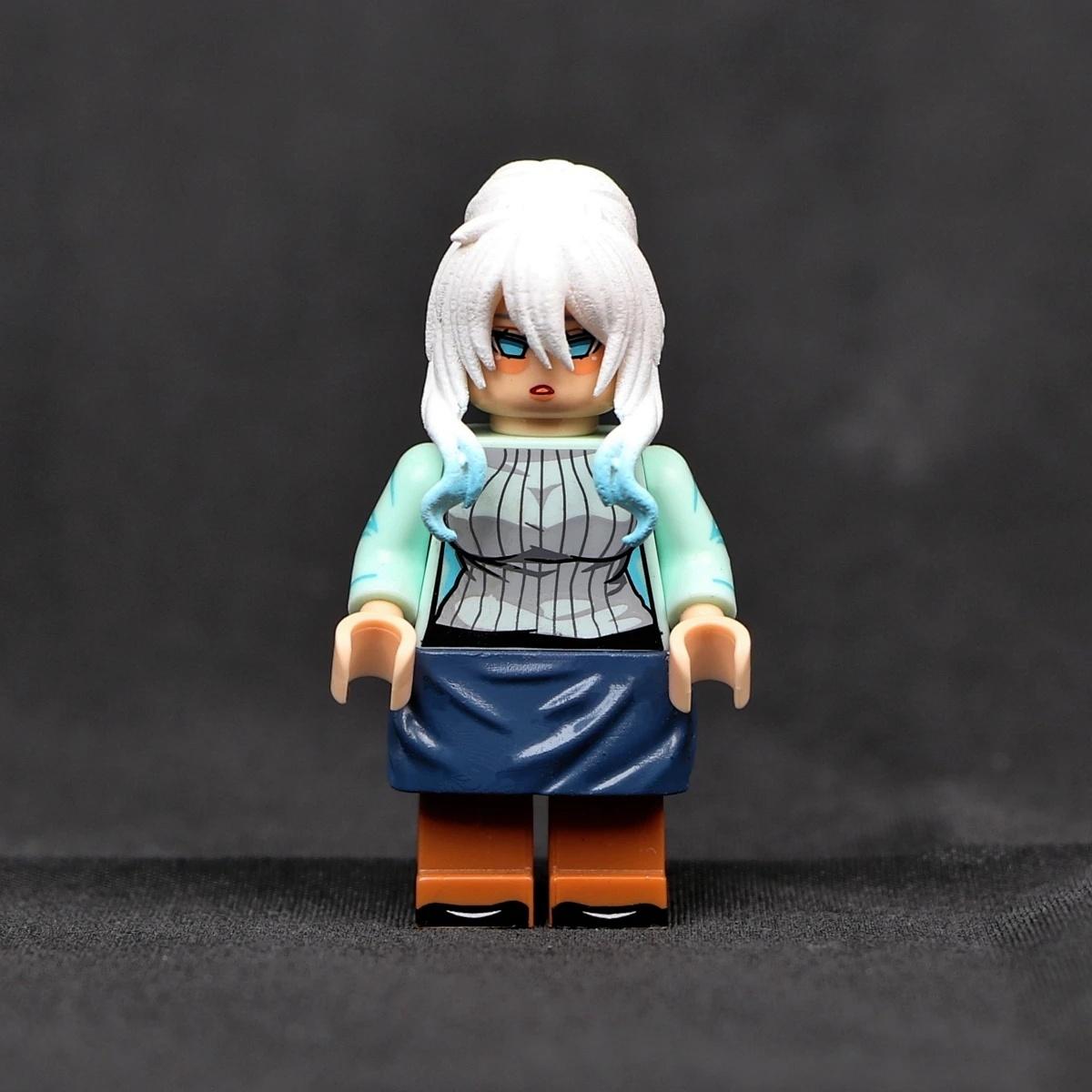 

Маленька фігурка дівчинки-сніжинки, пазл для збірки, іграшки-будівельні блоки