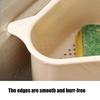 Kitchen Sink Triangle Drain Basket Plastic Food Vegetables Peel Egg Filter Storage Organizer Kitchen Shelf Rack Drainer