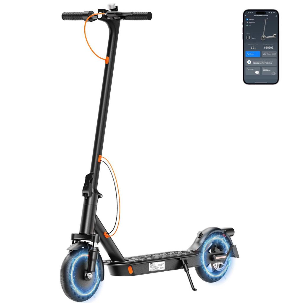 Trotinetă Electrică pentru Adulți TODIMART T3 350W 25KM/H Baterie 35KM 36V 7.8Ah Antifurt Pliabilă Roți Fagure 120KG
