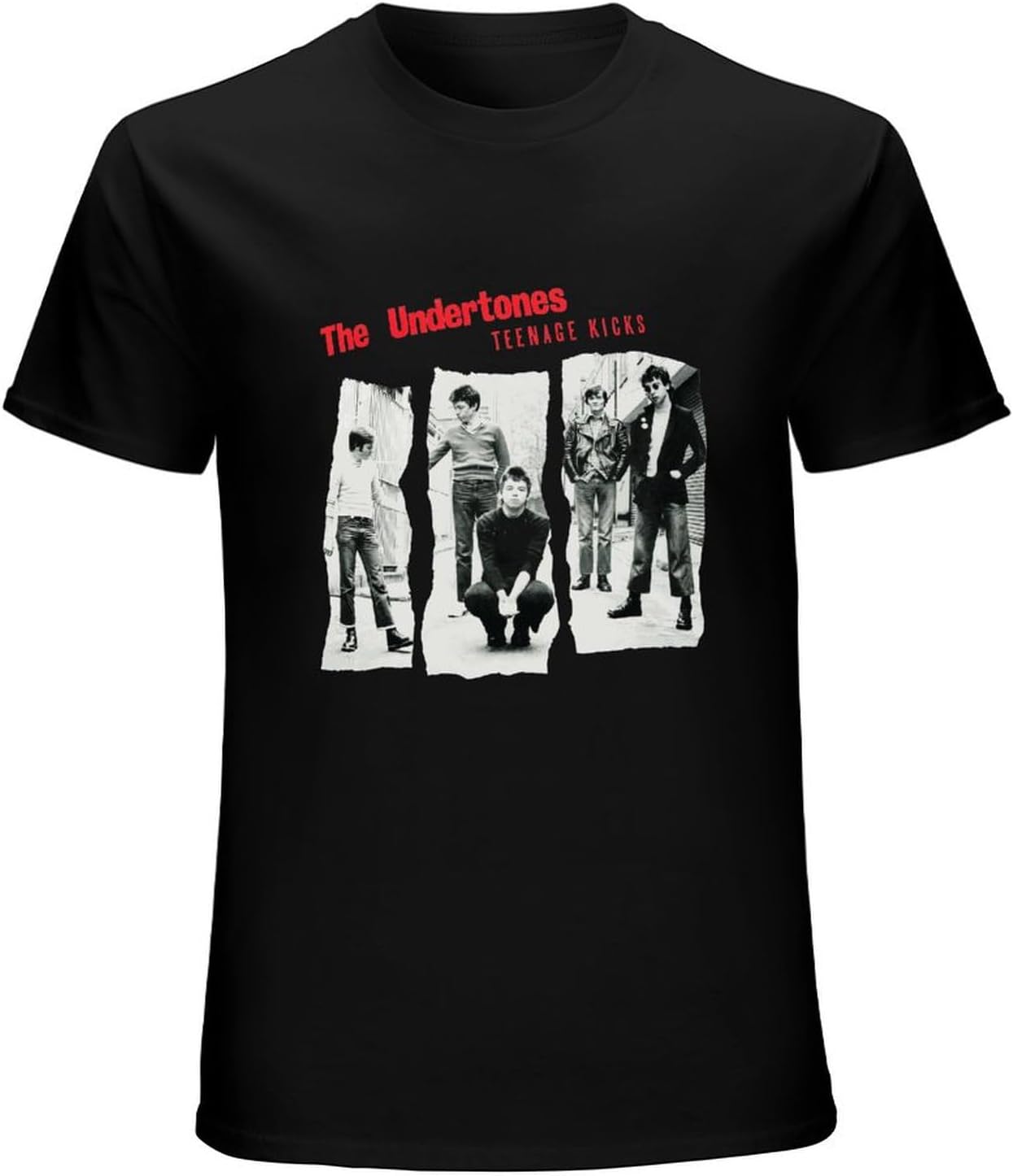 Men s The Undertones Teenage Kicks, Band, Hypnotised 1980 T Shirt M