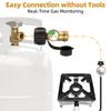 QCC Type Propane Tanks  Pressure Gauge Level Indicator Leak Detector Gas Pressure Meter For Camper Cylinder BBQ Gas Grill Heater