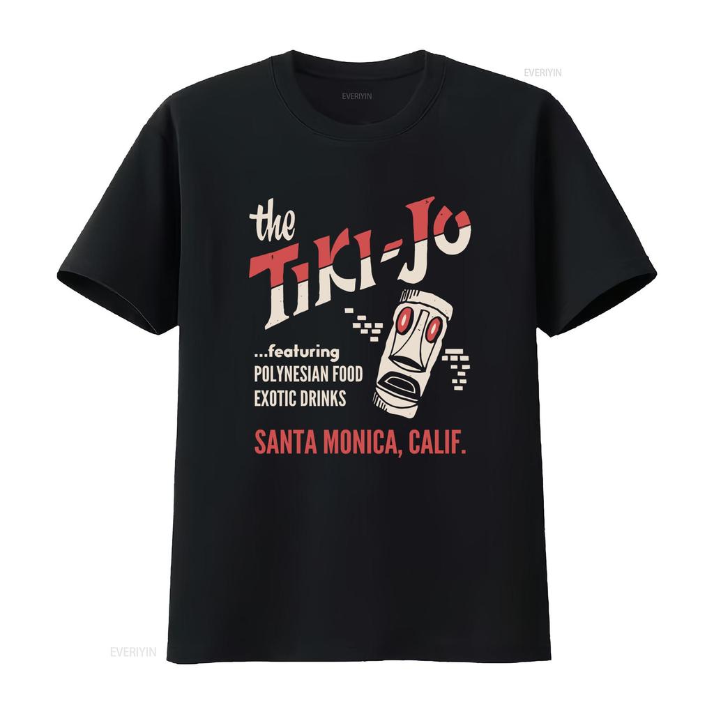 The Tiki Jo Santa Monica California Vintage Bar T Shirt Polynesian Food Exotic Drinks Design vintage Washed graphic