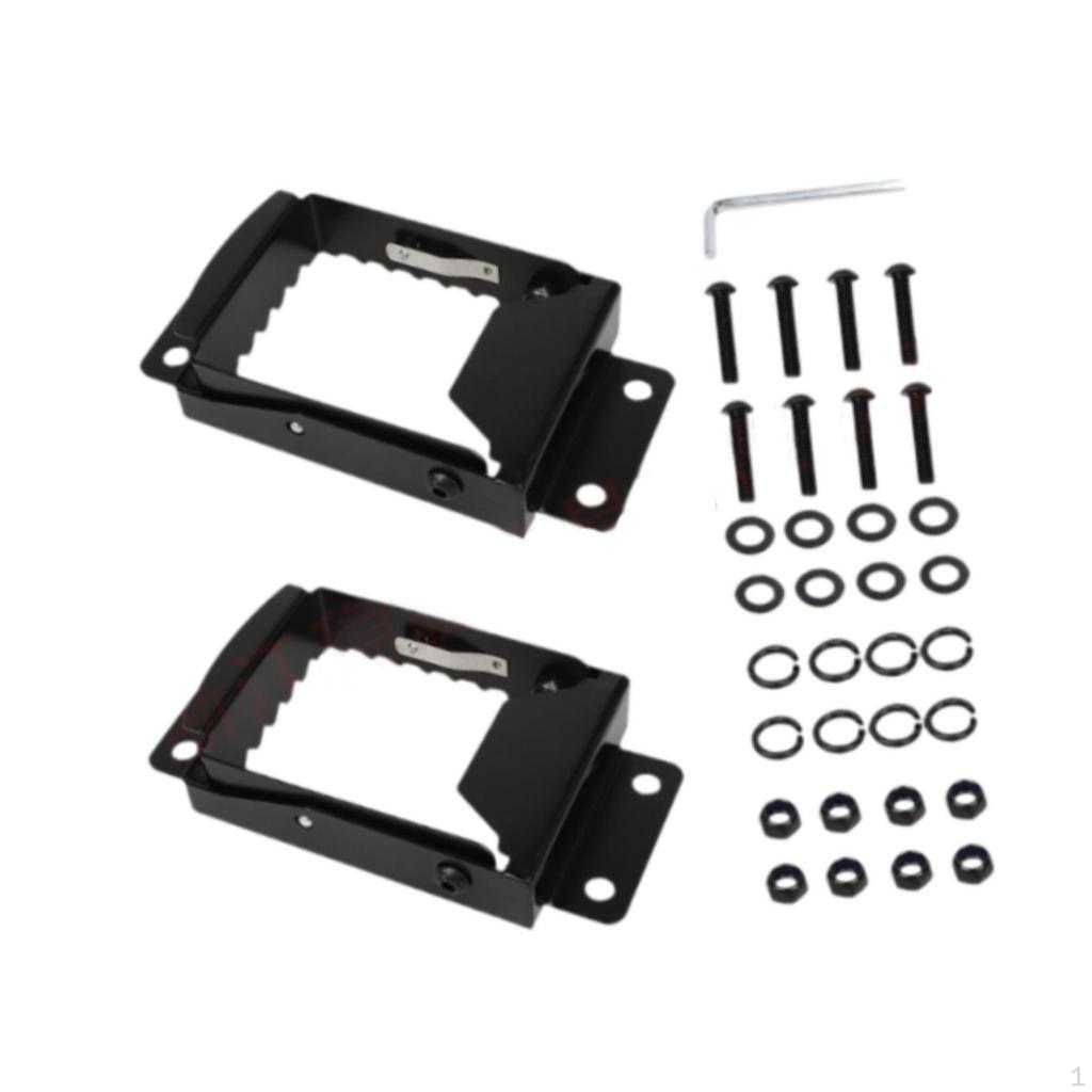 2x ATV Foot Pegs Motorcycle Accessories Black Simple Installation Repair Parts Comfortable