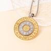 3 Layer Rotatable Necklace 12 Zodiac Manjushri Eight Trigrams Pendant Six Syllable Mantra Amulet Jewelry for Men & Women New