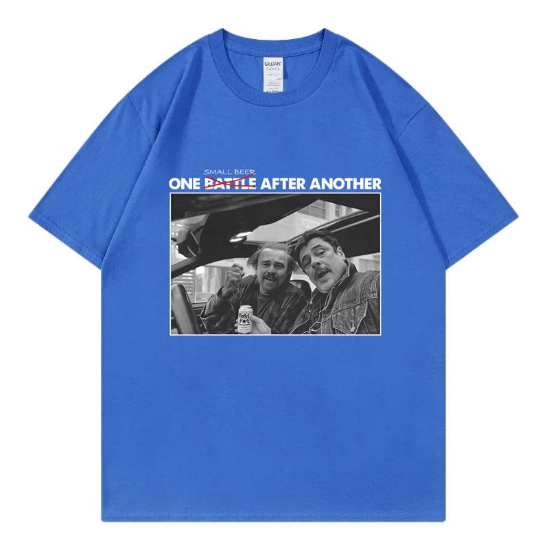 Ein kleines Bier nach dem anderen Lustiges Meme Grafik T-Shirts Vintage Mode Kurzarm T-Shirt Unisex Lässiges Lockeres Baumwoll-T-Shirt