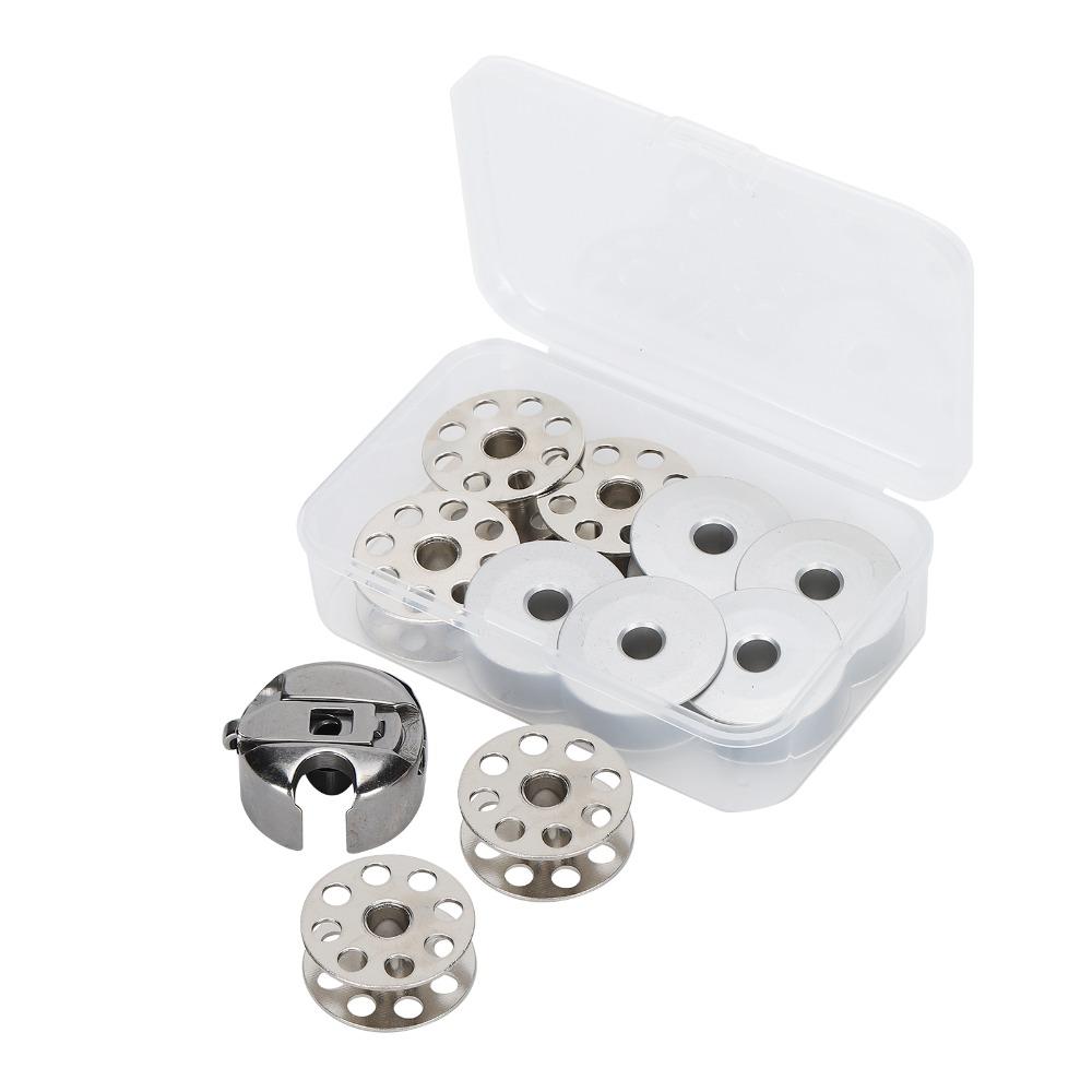 11pcs Professional Bobbin Case Iron Industrial Sewing Machine Sewing Bobbin  Industrial Sewing