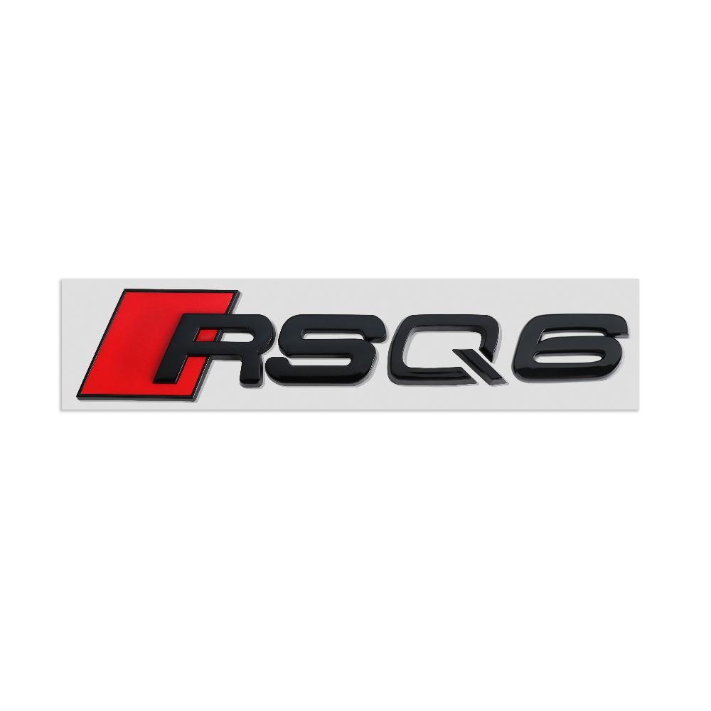 New 3D ABS Car Body Trunk Emblem Sticker Badge Decoration Decals Auto Accessories For T RSQ4 RSQ6 RSQ8 RS A3 A4 A5 A6 A7 Q3 Q5 Q7