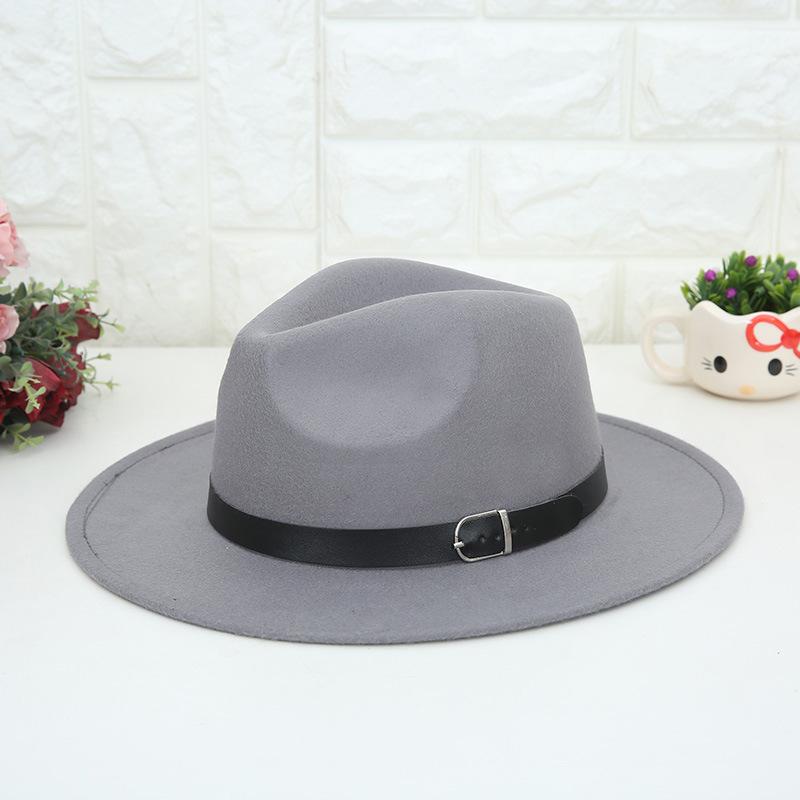 New Fashion Men Women's Jazz Hat Woolen Blend Cap Outdoor Casual Head Decoration
