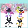 Luminous Smiling Critters Plush Toy Adorable Purple Cat Ultra-soft Crystal Velvet