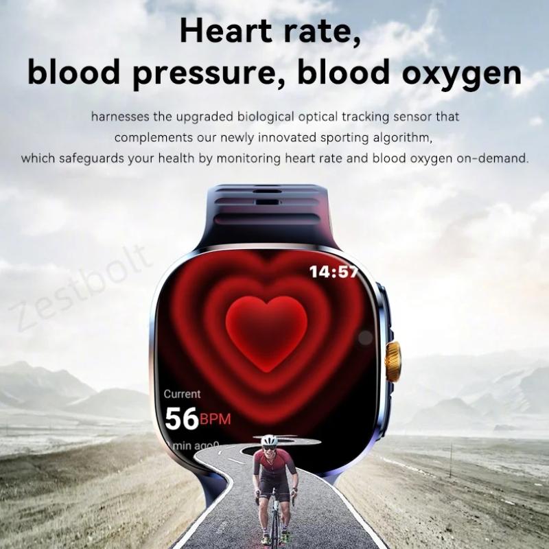 Nowy Smartwatch M99 Wersja Komórkowa 5G 2,4-calowy Amoled Większy Ekran Zegarek Smart Android z Obrotową Kamerą Gniazdo Karty SIM WIFI