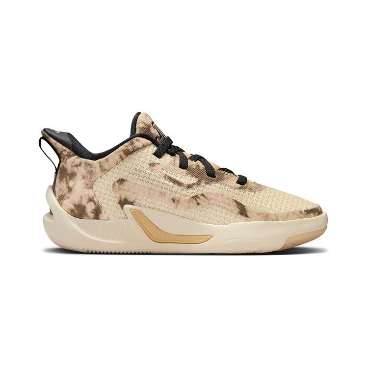 Jordan Tatum 1 Tatum 1 Slip Resistant Cushioning Abrasion Resistant Low Top Children's Basketball Shoes Sesame Brown DX5357-200