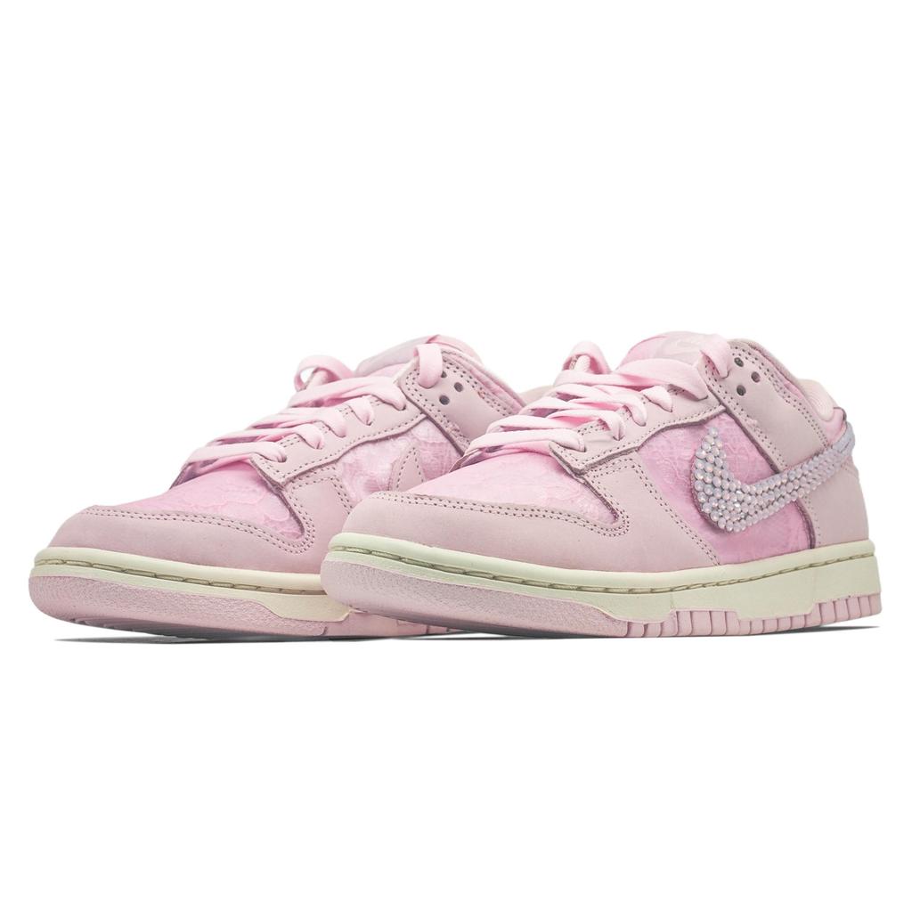 Nike Dunk Crimson Sakura With Snow Abrasion Resistant Low top Skateboard Shoes Women's Pink Purple HJ5870-600(Team1321-)