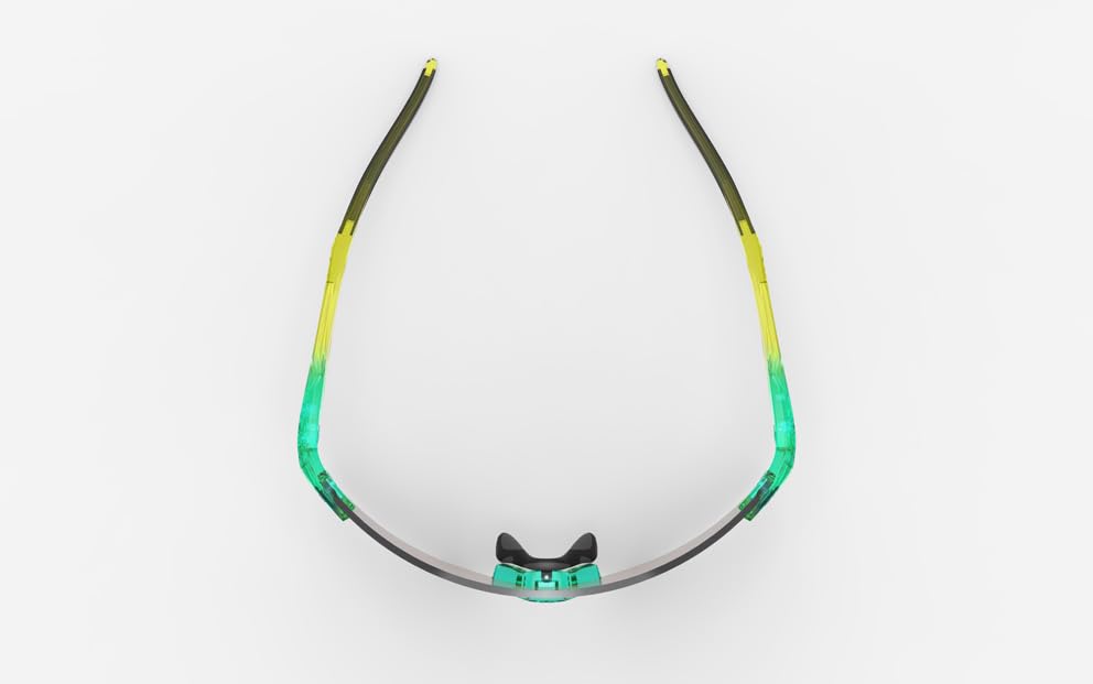 RUDY PROJECT Astral X Spring Edition Crystal Aquamarine with Apple Green Gloss Ice Sunglasses, Fade, Frame, Multi-Laser Lens, SP946881-0000