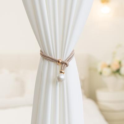 Vorhangbänder, leichter Luxus, High-End-Perlen, ein Paar Gaze-Vorhanghalter, Raffbänder, dekorative Accessoires, Seilhaken 2 Stück