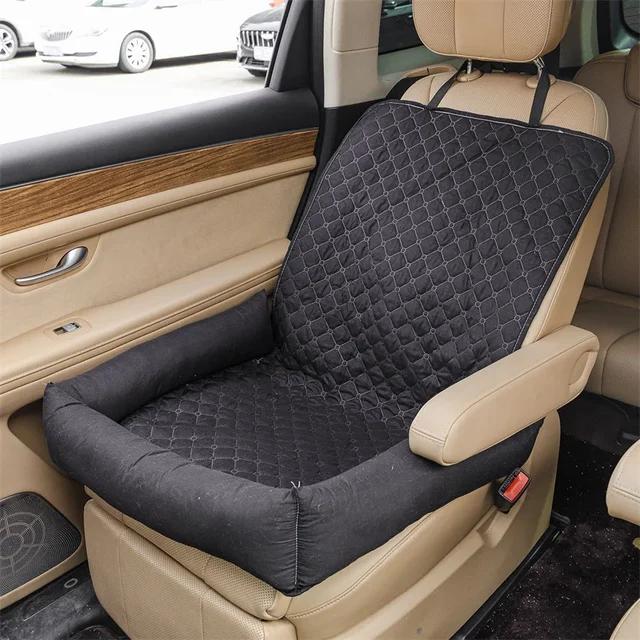 

1PC Waterproof Dog Car Seat Cover Nest Pets Travel Carrying Car Mat Baskets Anti Dirty Cats Medium Small Dogs Bed for Car Seat чёрный