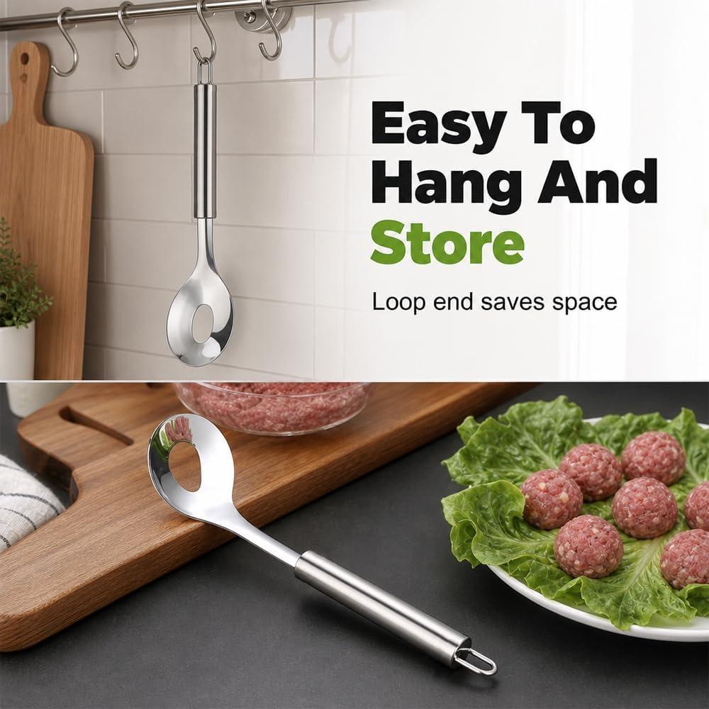 Stainless Steel Meatball Maker Tool, Meatball Maker Spoon for Kitchen (1)