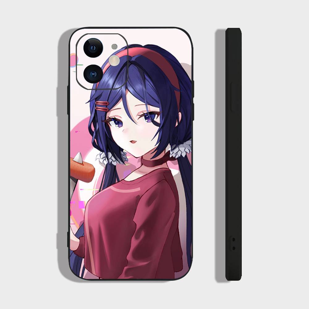 Anime Sleeping Mita Phone Case For IPhone 17 Air 16 15 14 13 Pro Max 11 12 Black Silicone Cover