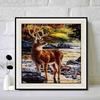 New Arrival 5D DIY Full Circle Diamond Painting "Elk" Embroidery Cross Stitch Home Decor Gift