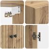 Cabinet Set 2 pcs 66 x 34.5 x 95 cm Particleboard