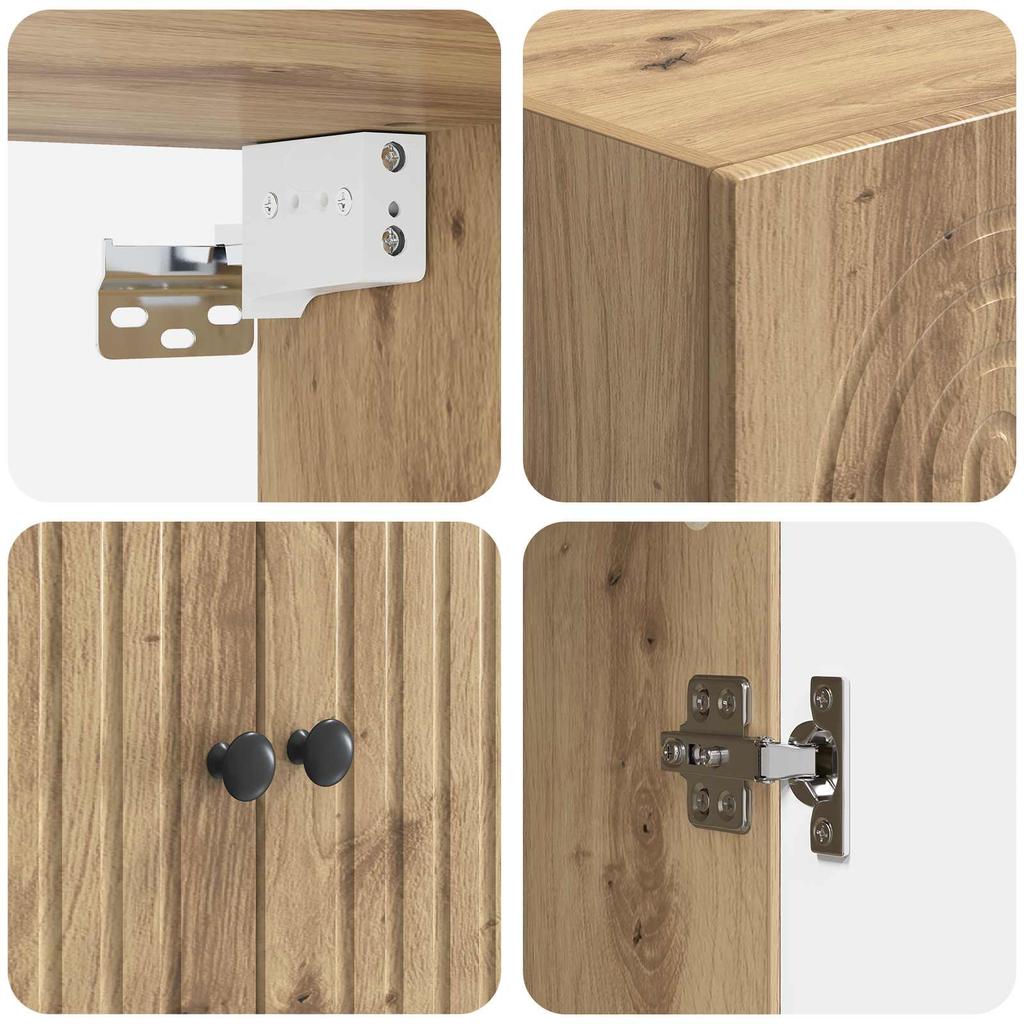 Cabinet Set 2 pcs 66 x 34.5 x 95 cm Particleboard