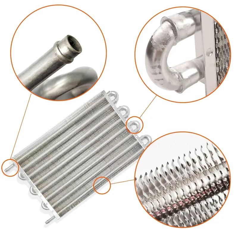 Universeller Aluminium-Ölkühler 4-reihig 6-reihig 8-reihig Radiator-Umrüstsatz Fernübertragung Auto Manuell Auto Motorrad