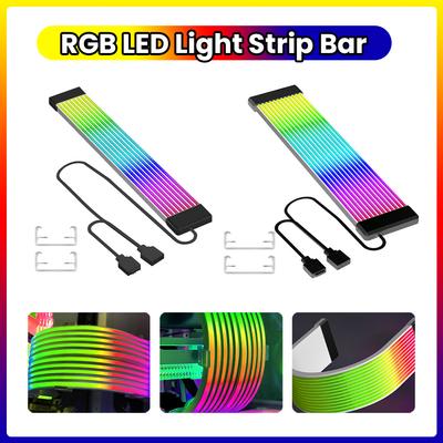 5V 3Pin ARGB Sync Board 8/24PIN Motherboard Power Extension Cable Flexible LED Strip Light DIY Kit for Computer Power Supply