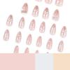 New Year Bestseller Almond Wearable Nails: Year of the Snake Metal Art with Star & Moon False Tips