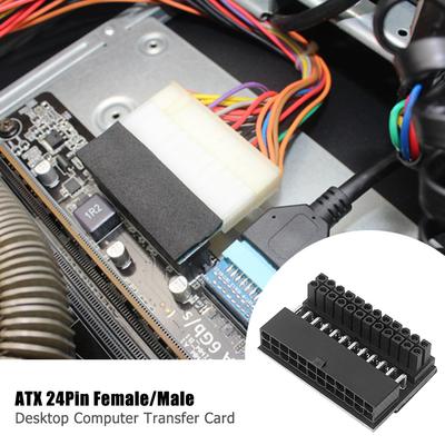 ATX 24Pin Female To 24Pin Male Adapter Connector 90 Degree Motherboard Power Arbitrary Motherboard Wiring Requirements