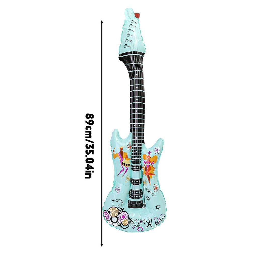 1/20Pcs Cartoon Guitar Foil Balloons Inflatable Rock Star Instrument Aluminum Foil Balloon Concert Theme Party Decoration Props