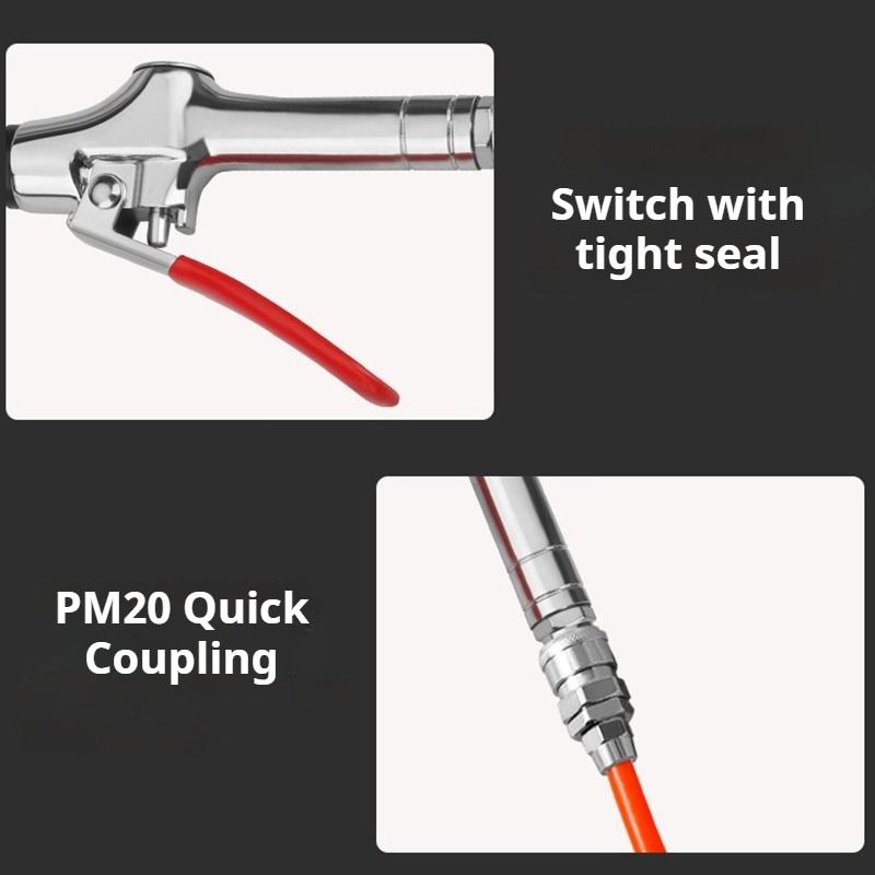 Pneumatic Air Dust Blow Gun High Pressure Removal Tools Portable Extended Retractable Dust Blow Gun Multi-purpose Cleaning Tools