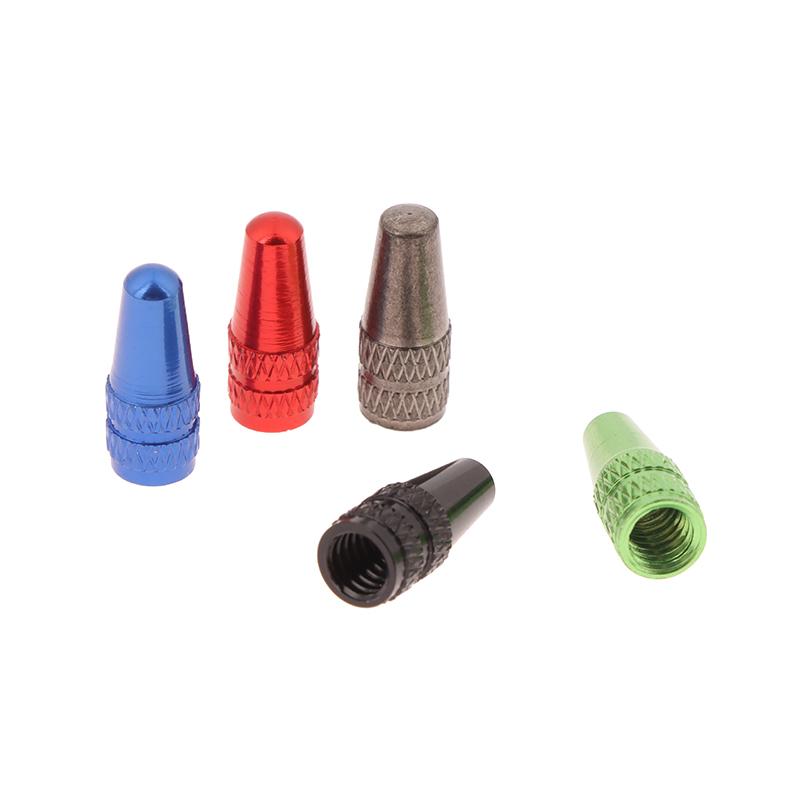 10pcs Aluminum Alloy Tire Prest Valve Cap Road Bike Covered Protector Road Tyre Dustproof Bike Presta Valve Valve Stems 1