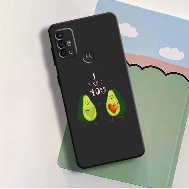 

Чехол для телефона Motorola Moto G22 G82 G52 G31 G60S G30 G71 G50 G51 G200 G9Plus G8Plus G9Power G60 Avocado Aesthetic Black Bag Moto G82