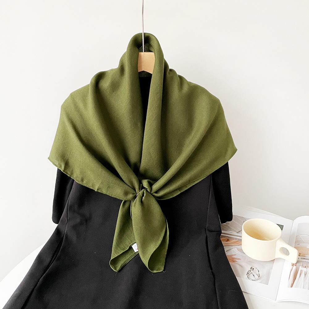 90 * 90cm Summer Women'S New Medium To Long Scarf Shawl Breathable Sunscreen Fashionable Versatile Premium Silk Scarf