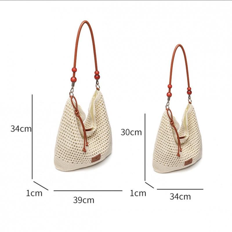 

Women s Large Capacity Woven Tote Bag - Spring/Summer Vacation Style, Single Shoulder/Crossbody Straw Bag Medium
