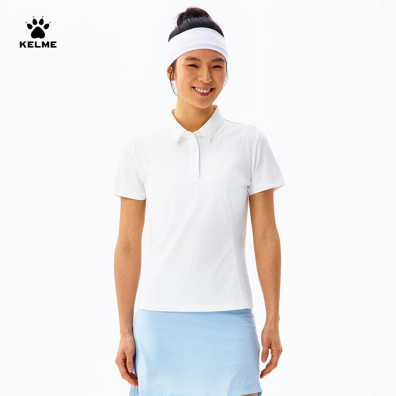KELME Damen Kurzarm-Poloshirt mit Baumwollgefühl und Schnelltrocknung