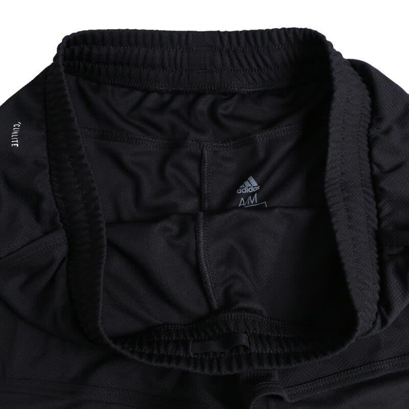 Adidas Womens Sports Series Soft Skin Logo Three-Quarter Casual Shorts Women Shorts Black BK1706