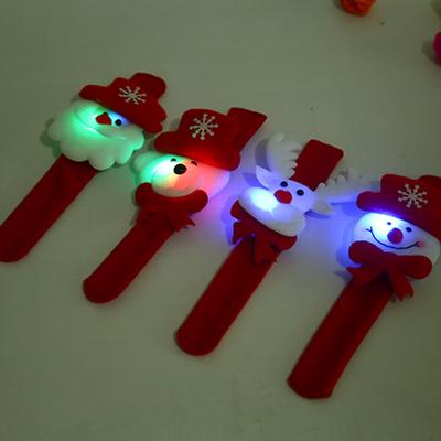 Elk Snowman Bracelet Decoration With Lamp Luminous Pat Circle, Christmas Bracelet Decoration, Christmas Pat Circle