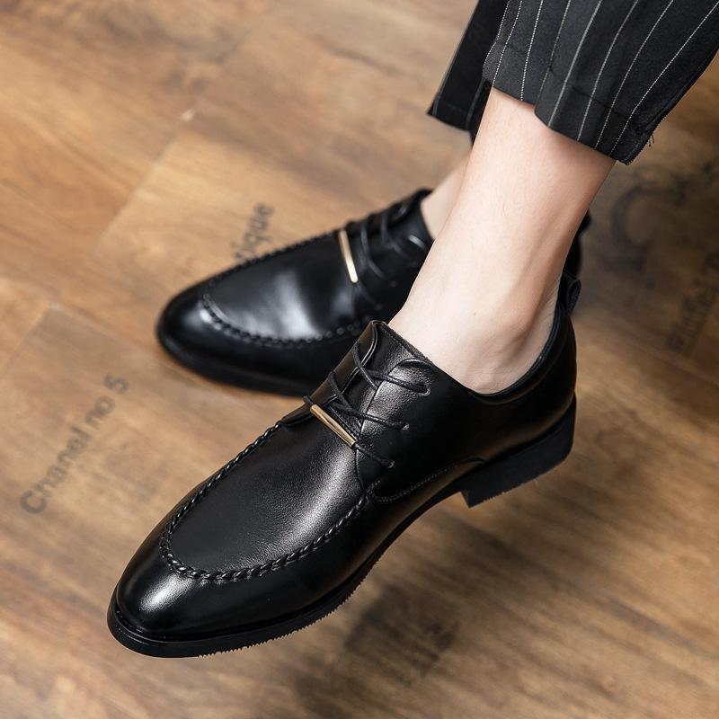 Men 'S Korean Style Business British Style Leather Shoes Casual Inner Height Increasing Men 'S Shoes